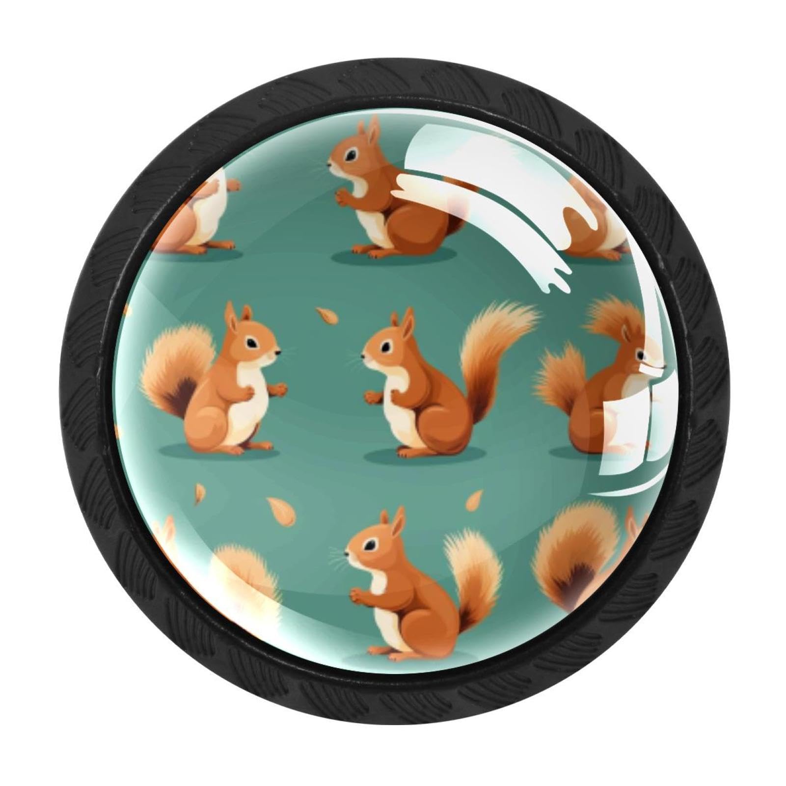 Chenzzzz Multicolored 12 4 Pack Squirrel Kitchen Cabinet Knobs Drawer Knobs Dresser Knobs Matte Black Zinc Knobs Drawer Pulls Door Knobs Dresser Drawer Handles Knobs For Dresser Drawers