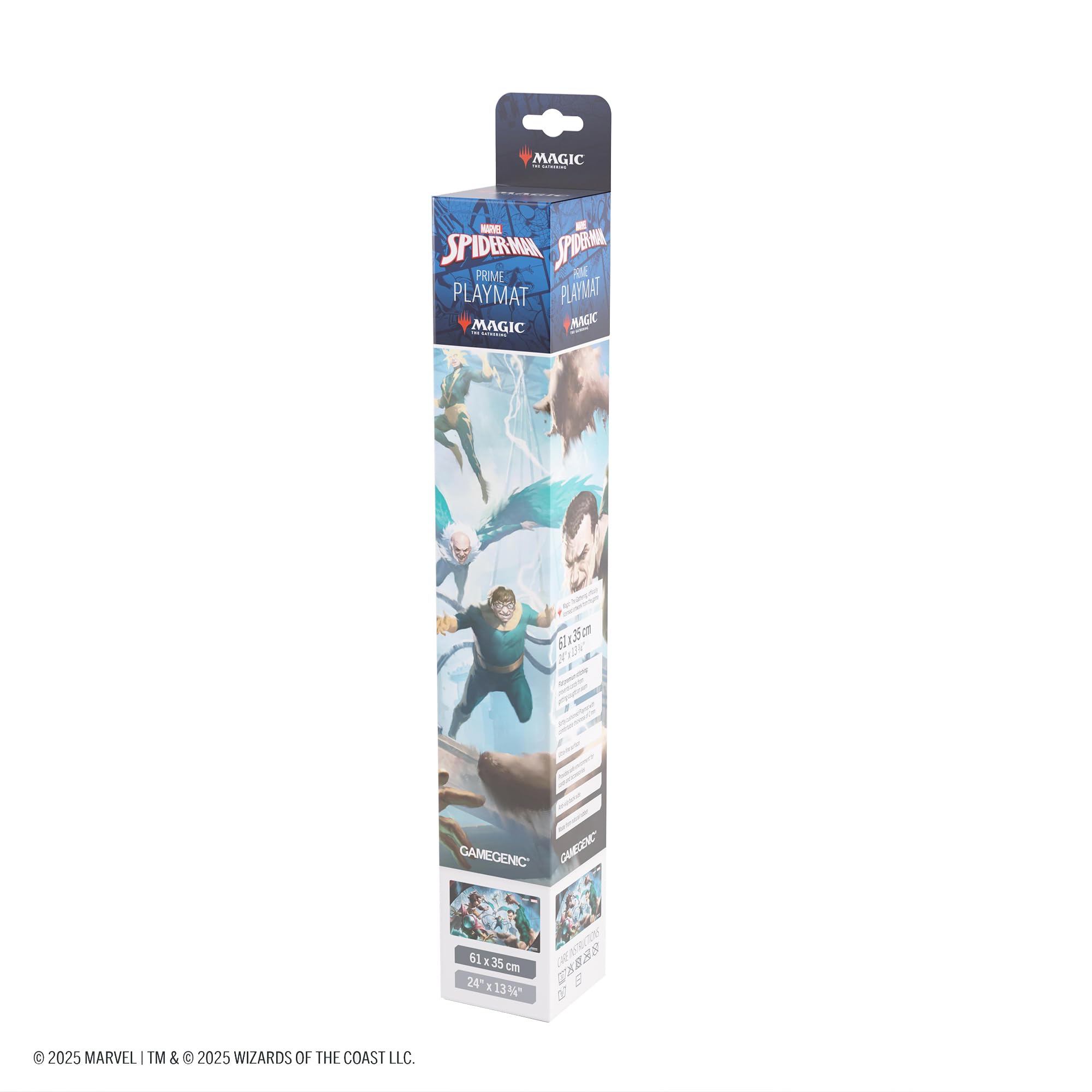 Gamegenic, Magic: The Gathering - Marvel's Spider-Man Prime Playmat - Sinister Six, Licenza Ufficiale, Tappetino da gioco 61x35 con 2 mm di spessore