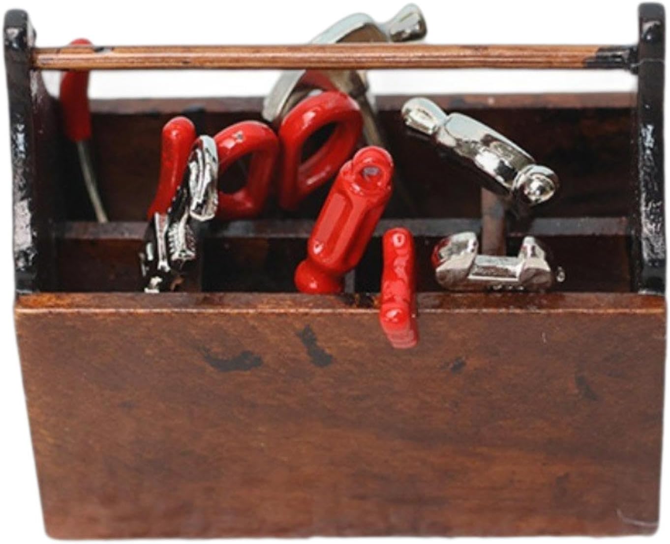 kowaku 1/12 Miniature Repair Tools Box Pretend Play Toys Collections Scenes Simulated Craft Mini DIY Tools Case Miniature Furniture