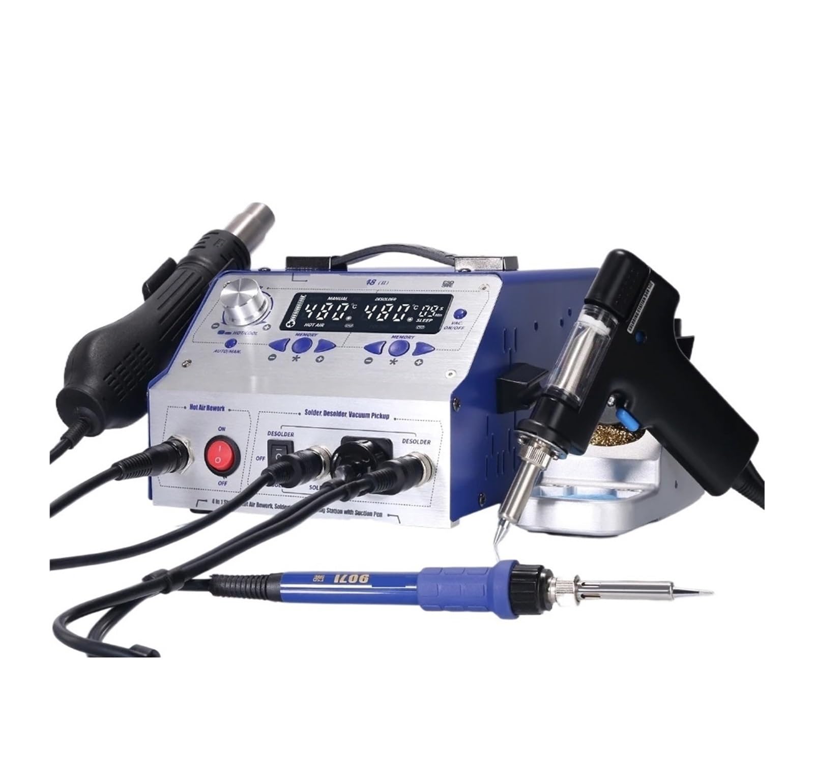 Hi -CapaE 電動ガン はんだごて、 948-II 吸引錫ガンはんだ除去ステーション熱風ガンはんだ
