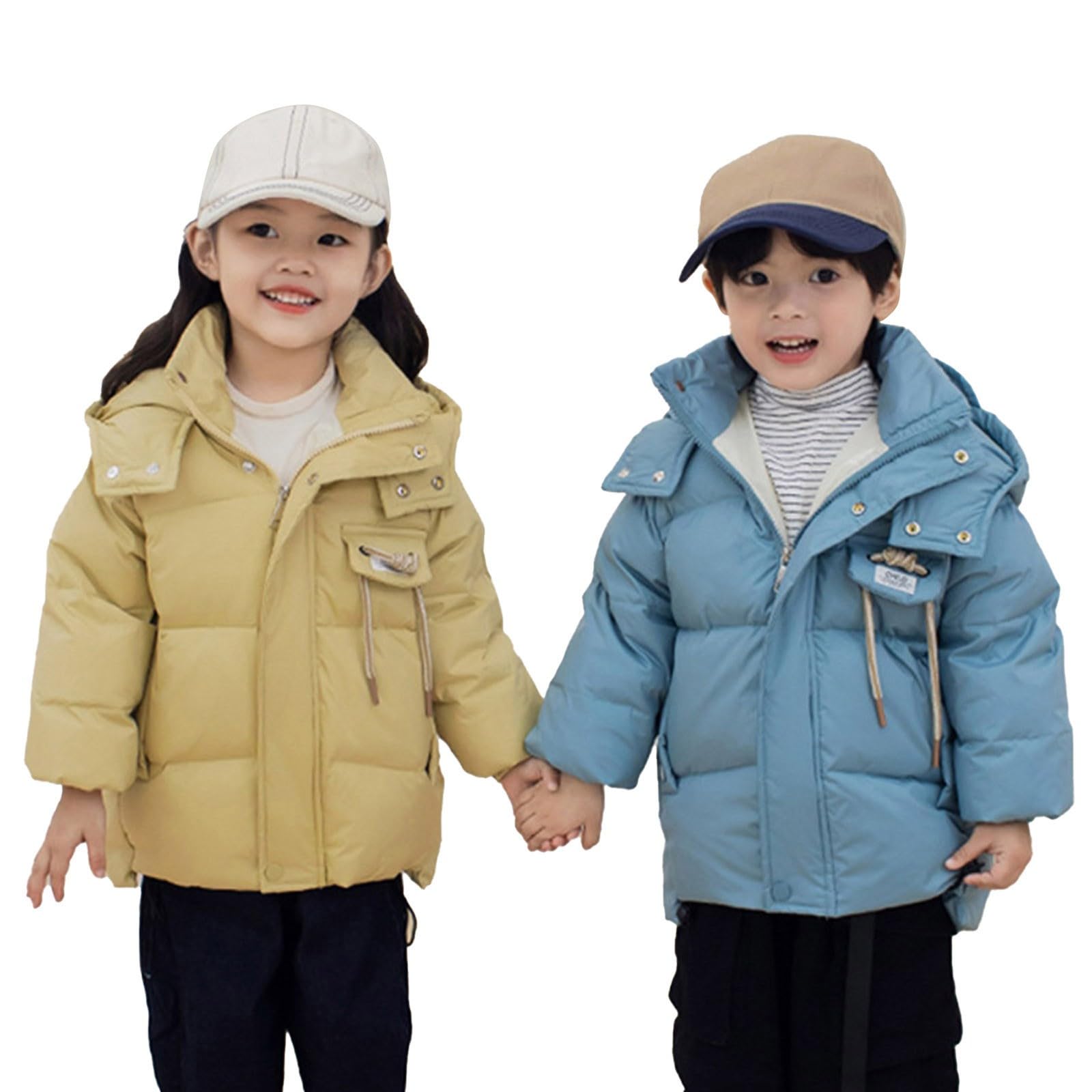 FGUUTYM Niños Niño Bebé Niña Invierno Cálido Grueso Sólido Algodón Manga Larga Chaqueta Acolchada Abrigo Ropa Bebé Niño 68 Primavera