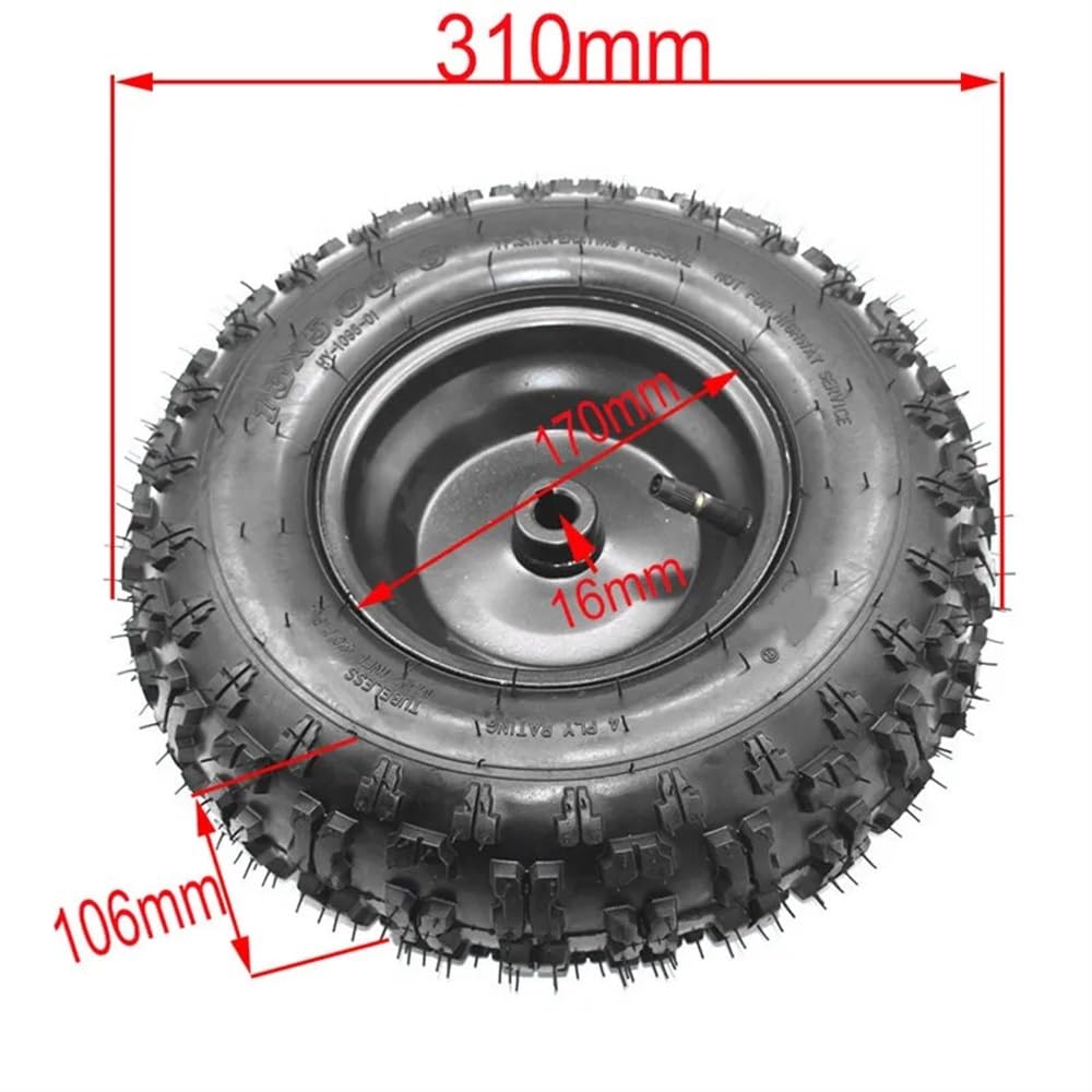 Pneu Trotinette Electrique Pneus de neige roue 13X5.00-6 pouces Roue plage 13 * 5