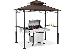 ABCCANOPY 8'x 5' Grill Pergola - Shielding Haven for Backyard BBQ and Picnics