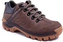 Tênis Adventure San Diego S2, Couro Sintético, Palmilha em Gel, Resistente à Água, Marrom, para Trilha e Caminhada