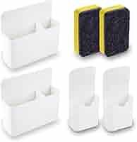 2 Boîtes De Rangement Magnétiques Blanches - Porte-stylos Pour Tableau Blanc, Frigo - 12x10x4 Cm - Fixation Forte, Gain De Place
