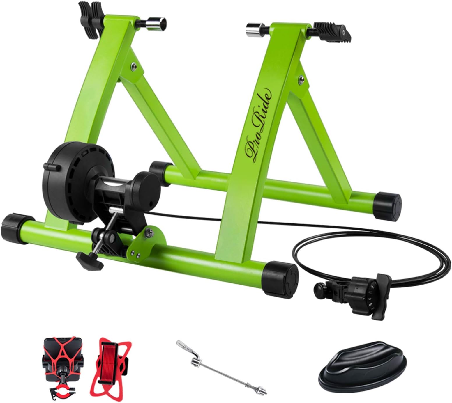ProRide Bike Trainer Stand Indoor Exercise Bicycle Magnetic Stand with Bike Phone Holder