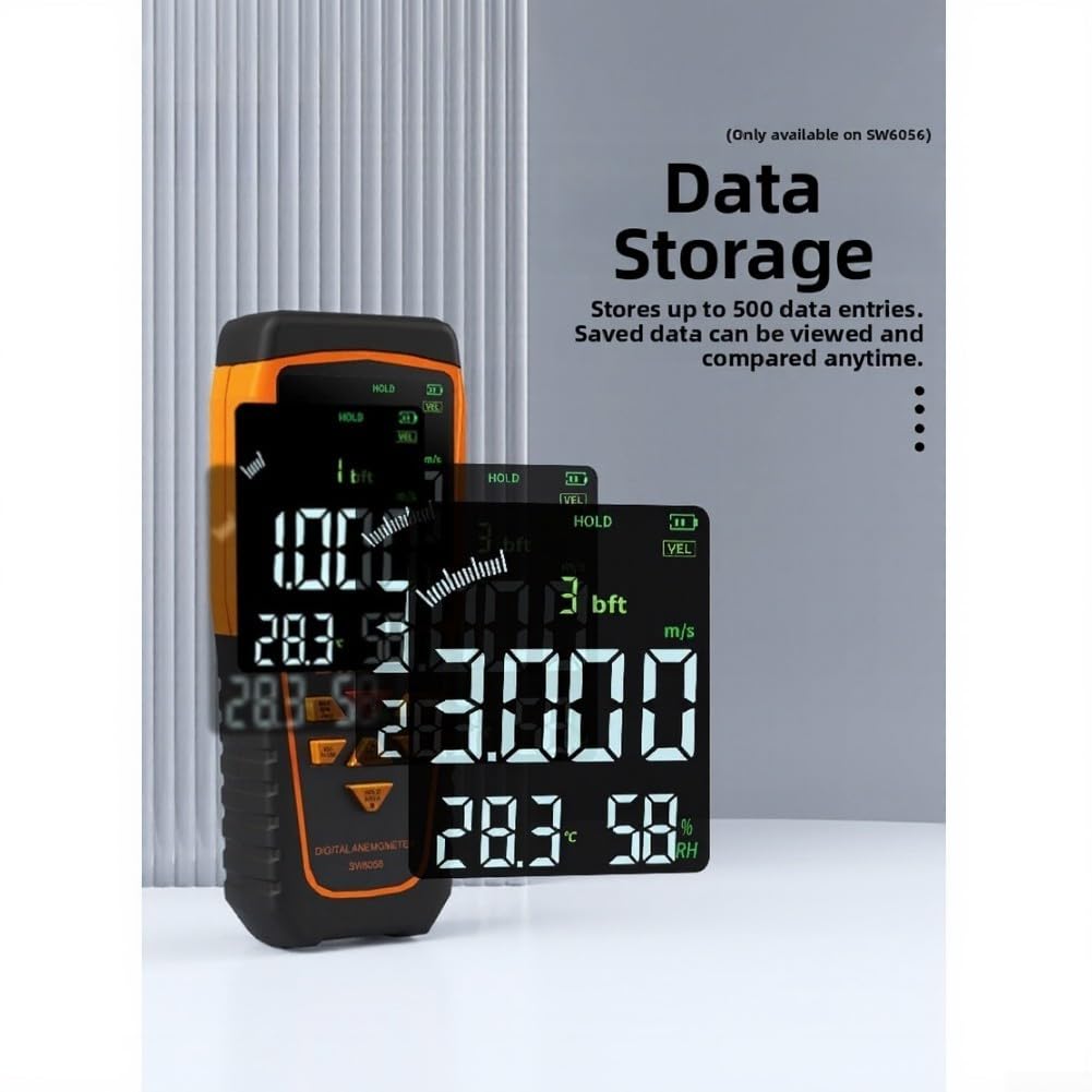 Handheld Windmesser Digital LCD Hintergrundbeleuchtung(SW6036)