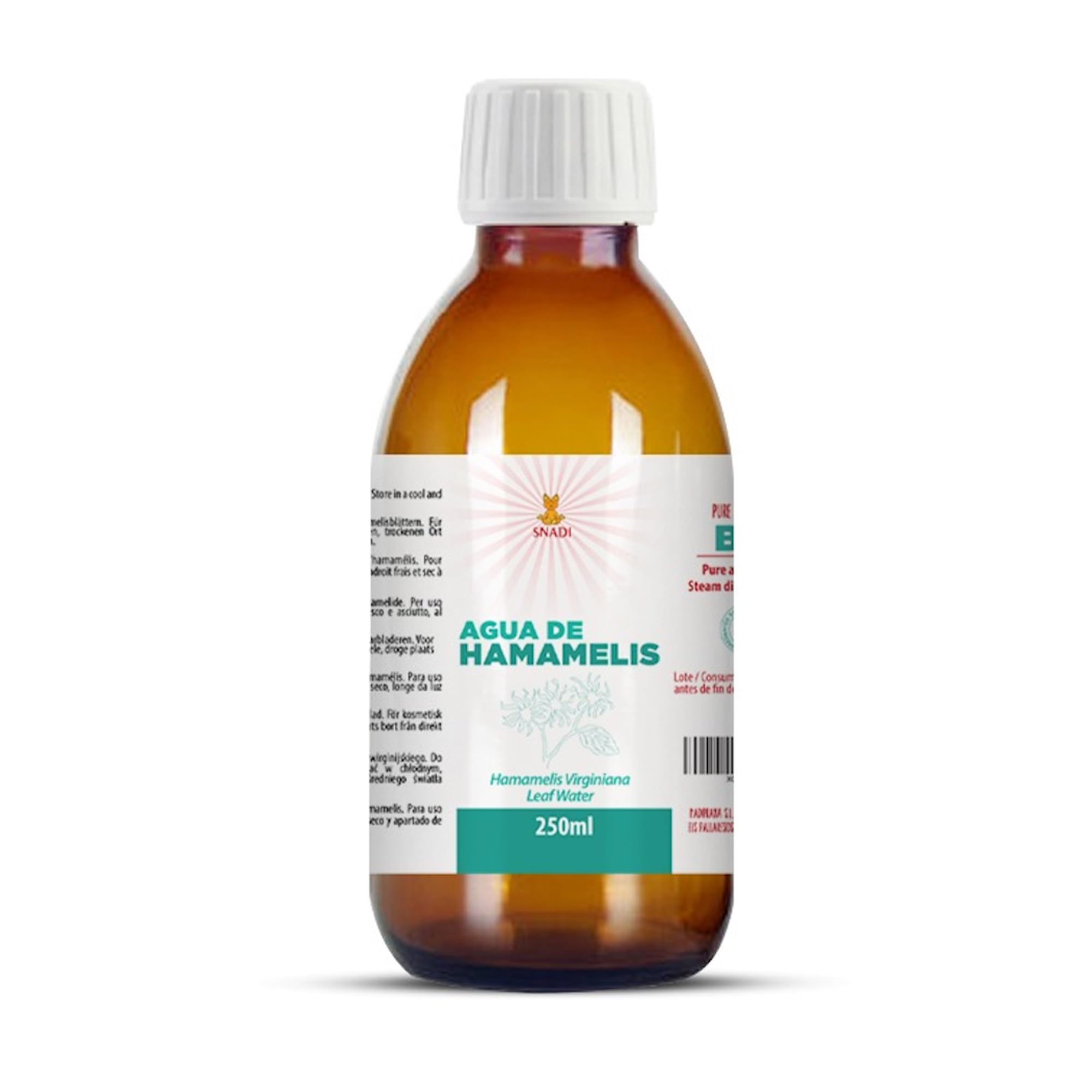 Snadi 250 ml, Witch Hazel Water, Organic Witch Hazel, promotes blood circulation, treats varicose veins and acts as a heal