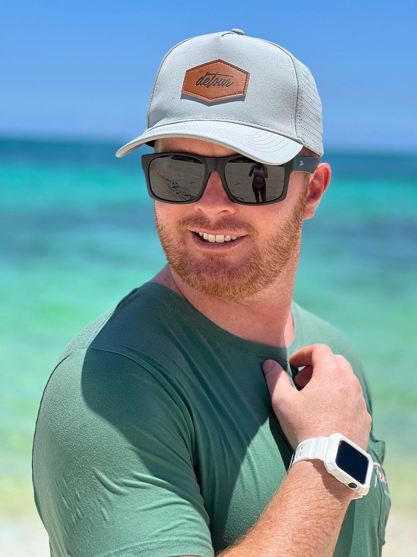 Detour Big Kahuna Sunglasses - XL Polarized UV400 Protective Matte Black Jet Black Unisex-Adults For Large Heads