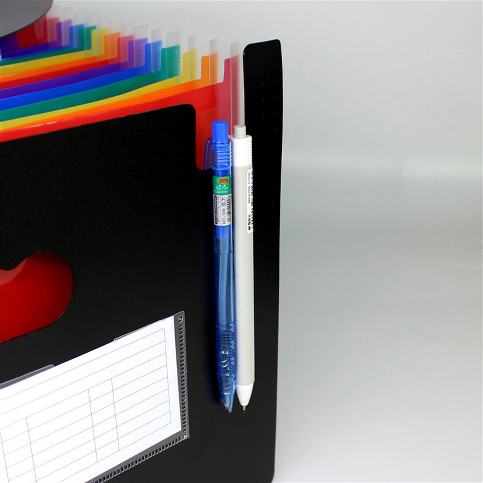 Carpeta Mini carpeta retráctil de organza A4 26 capas, soporte papel multicapa para Almacenamiento de Archivos