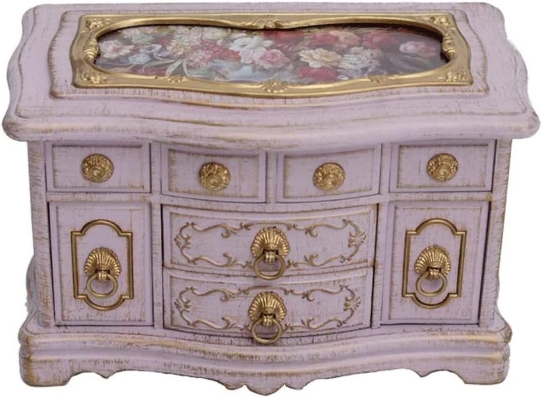 Jewelry Organizer Jewelry Box Retro Jewelry Box 3-Layer Jewelry Organizer Box Music Jewelry Boxes With Ballerina Jewelry Case For Women Jewelry Case Jewelry Display Storage ( Color : E , Size : 22*12