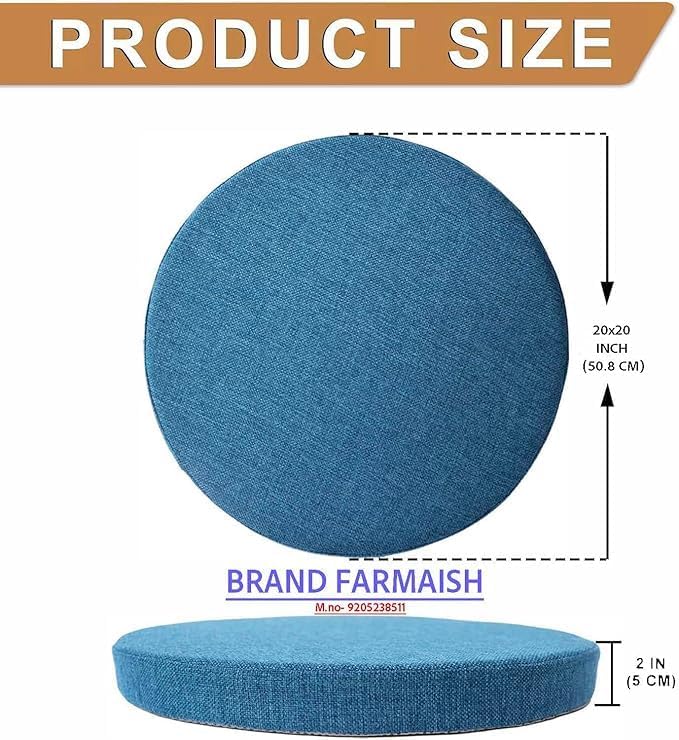 Image of D12 Chair Chair Cushions (Set of 2) Thick Round Seat Cushions with Ties, Chair Cushions,Outdoor Furniture, Round Chair Pads,Garden (Pink)(Cushion Thinkness 5cm)