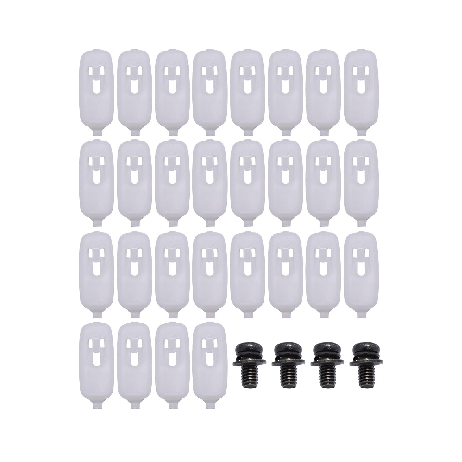 4 x Zierleisten Türleisten + Clips Satz Kompatibel mit Audi A4 B5 Limousine Avant 8D0853959B01C 8D0853960B01C 8D0853969B01C