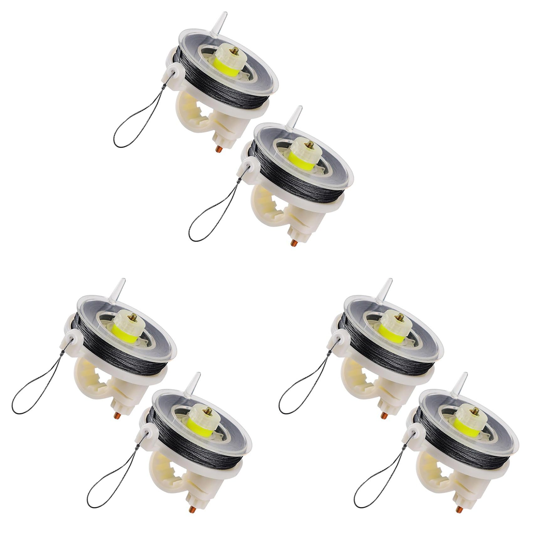 Jnchdghwa As Shown 6 Pcs Trip Wire On Reusable Reel (85Ft),Trip Wire For Perimeter Trip Alarm 12 Gauge And Trip Wire Alarm