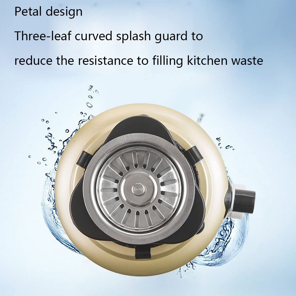 Eliminación De Basura Doméstica Con Cable De Alimentación Alimentación Continua Compacta Triturador De Residuos De Alimentos Triturador De Basura 0.76 HP 1600ML Para ​Residuos De Cocin