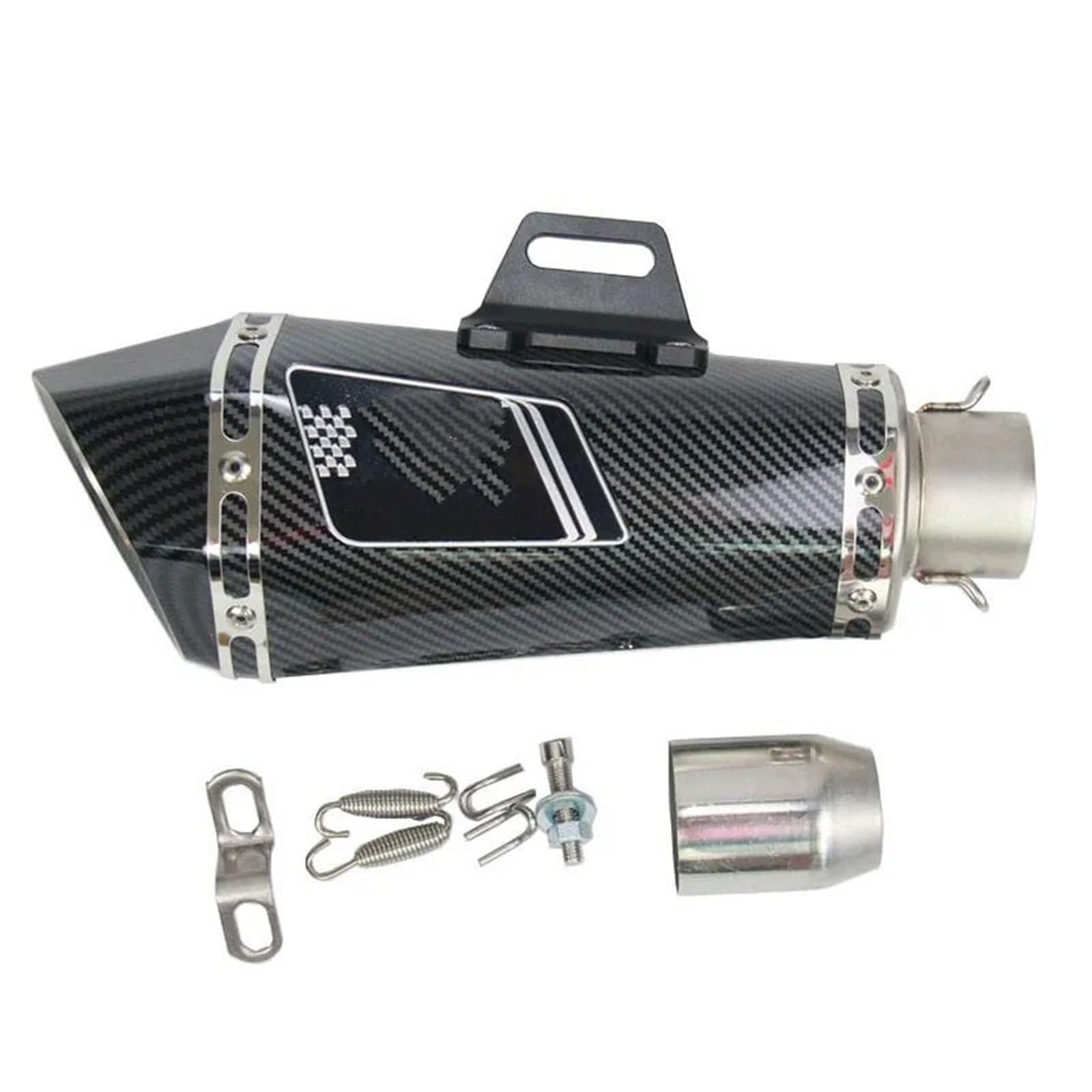 końcówka wydechu Uniwersalny 36-51mm wydech motocyklowy z naklejkami Db Killer tłumik do Z900 GSXR1000 SV650 R6 R3 układ wydechowy samochodowy(Type C)