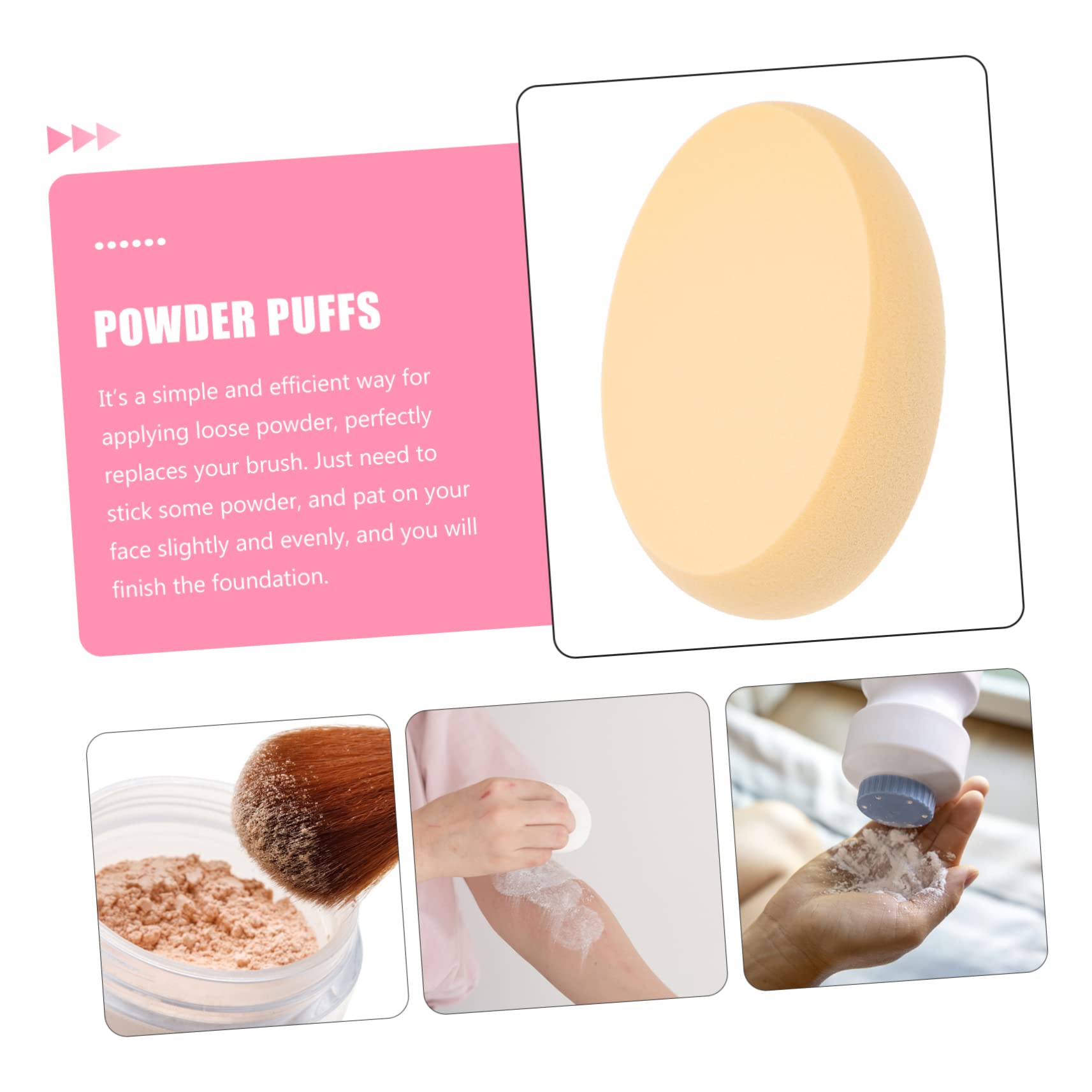 Healeved 18piezas Esponjas De Maquillaje Ovaladas Esponjas De Fondo Duales Para Aplicación Para Maquillaje Facial y Compacto Material Hidrofílico Ahorra Producto Textura Natural