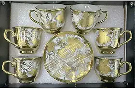 Xícara de café/cha kit com 6 conjunto (12 peças) de Cerâmica em porcelana(Xicara D163-3/6 conjunto)