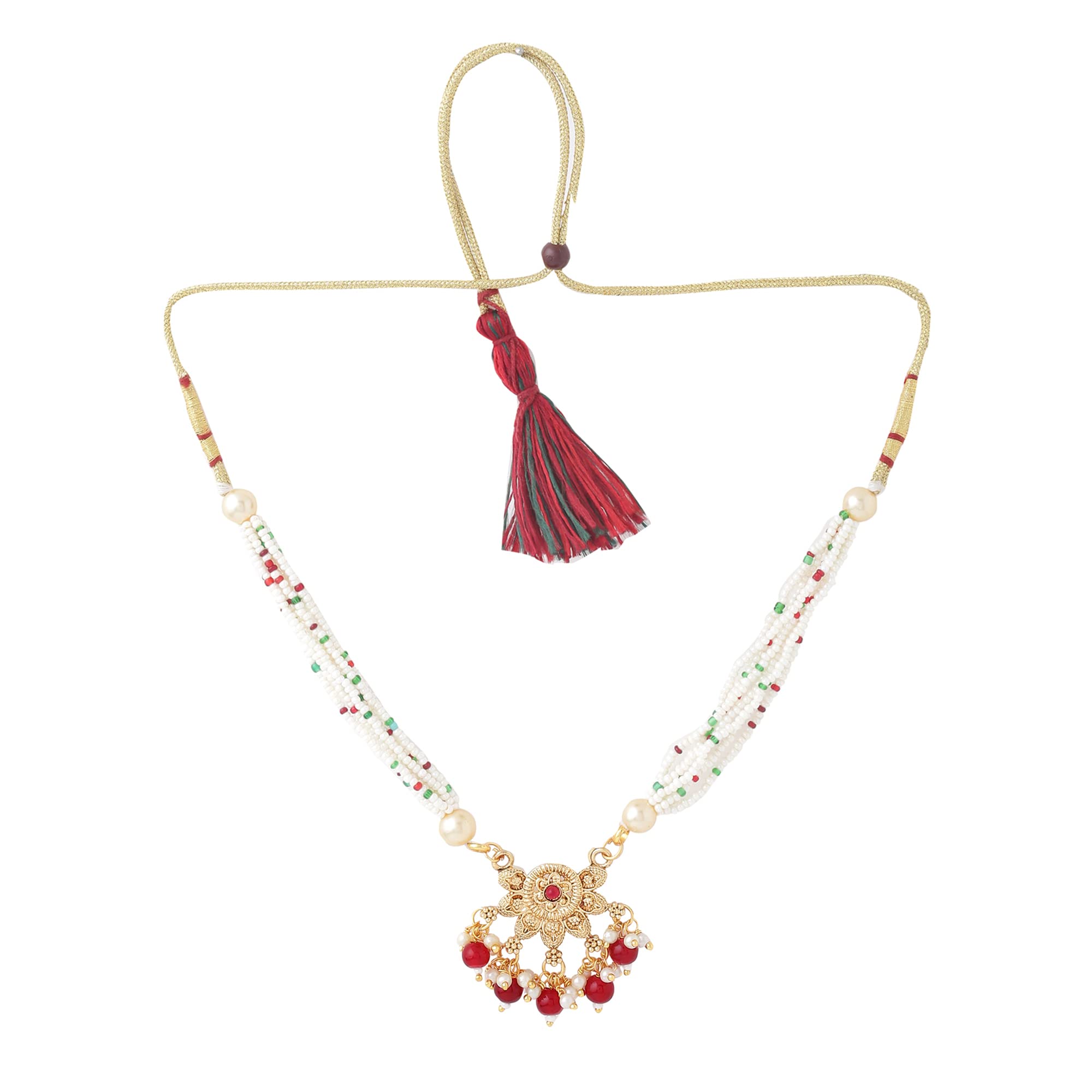 Beaded Plated Necklace Set for Women