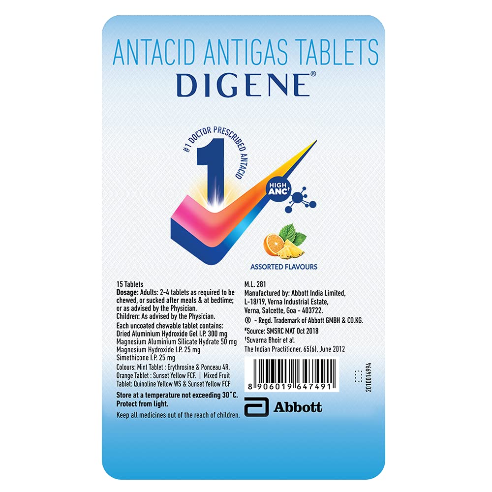 Buy Digene - Strip of 15 s (Assorted Flavours) Online at desertcartINDIA