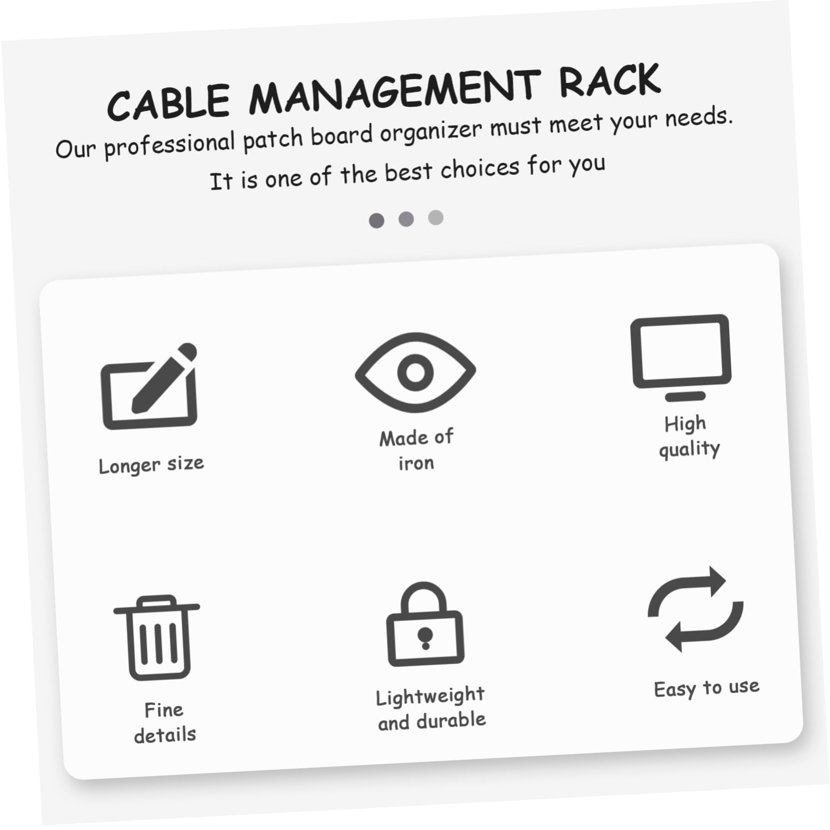 Artibetter Plateau De Gestion des Câbles sous Bureau Conteneur De Rangement Fil Élégant Organisateur pour Câbles Et Multiprises
