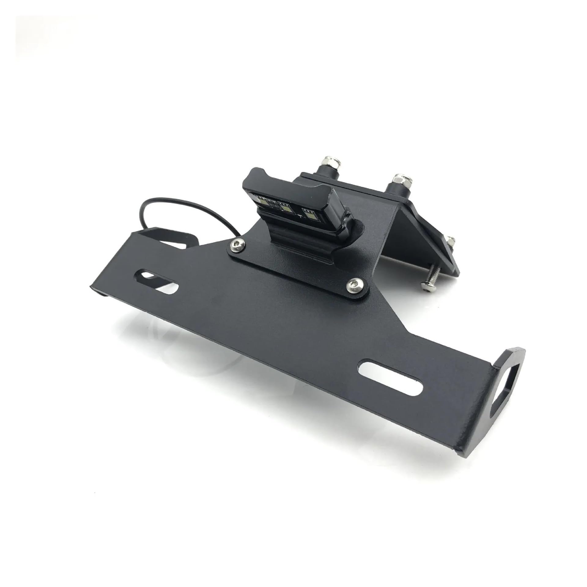 Support de plaque d'immatriculation moto en alu noir avec kit LED pour Z900