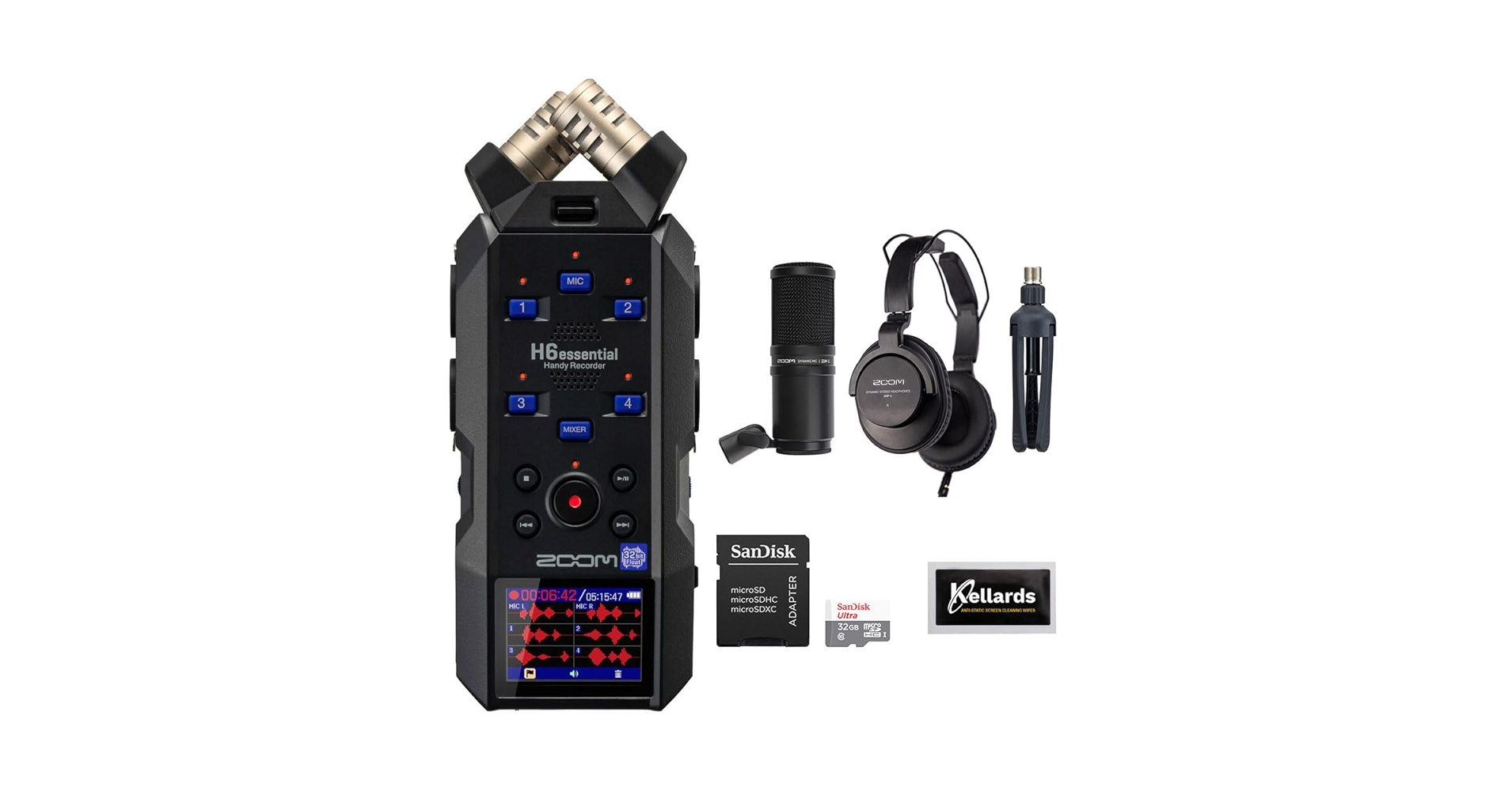 Amazon.com: Zoom H6essential 6-Track 32-Bit Float Portable