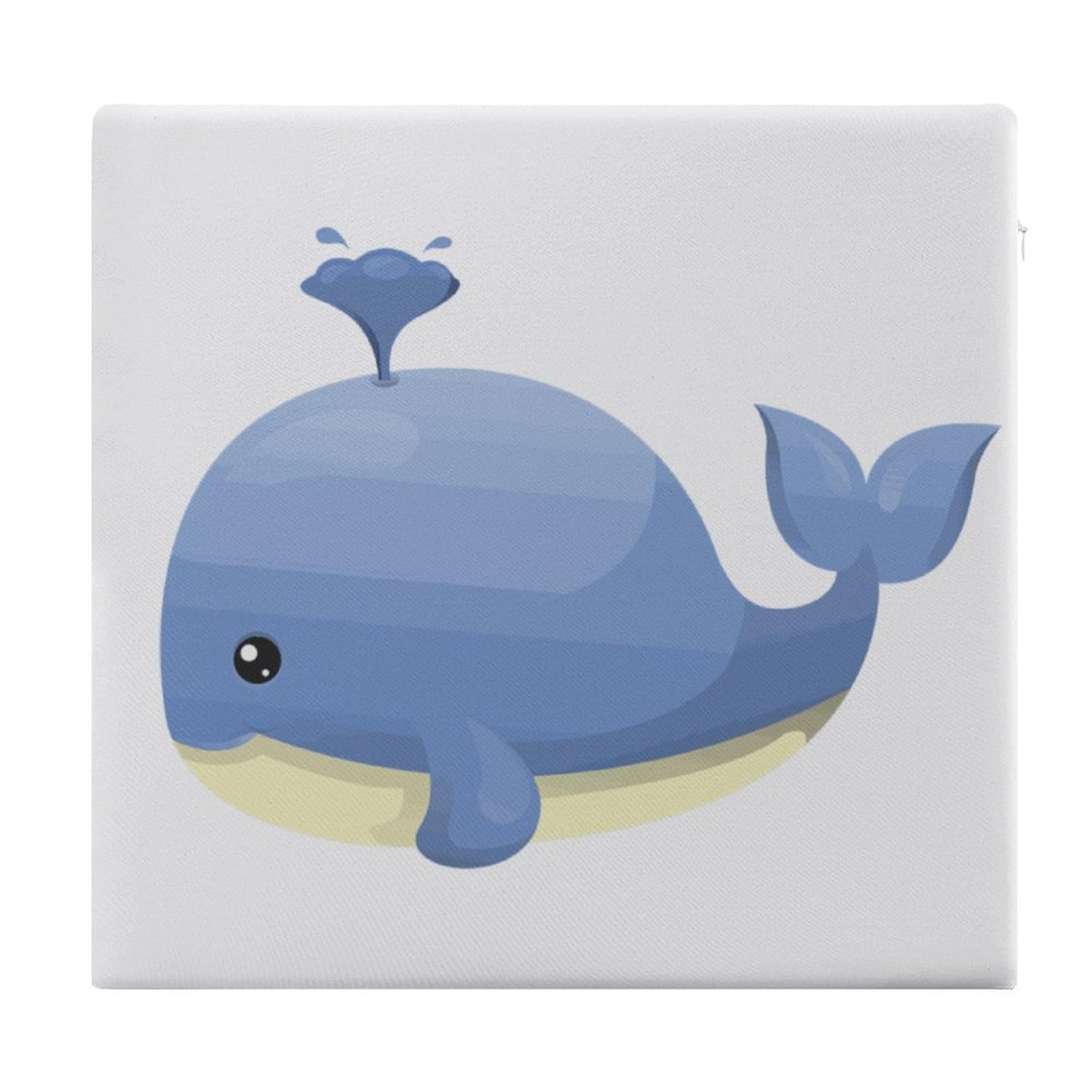 JZemdybill Chair Pad, Cartoons Whale Lighthouse Seat Pad, Square Chair Cushion for Yoga Living Room Balcony