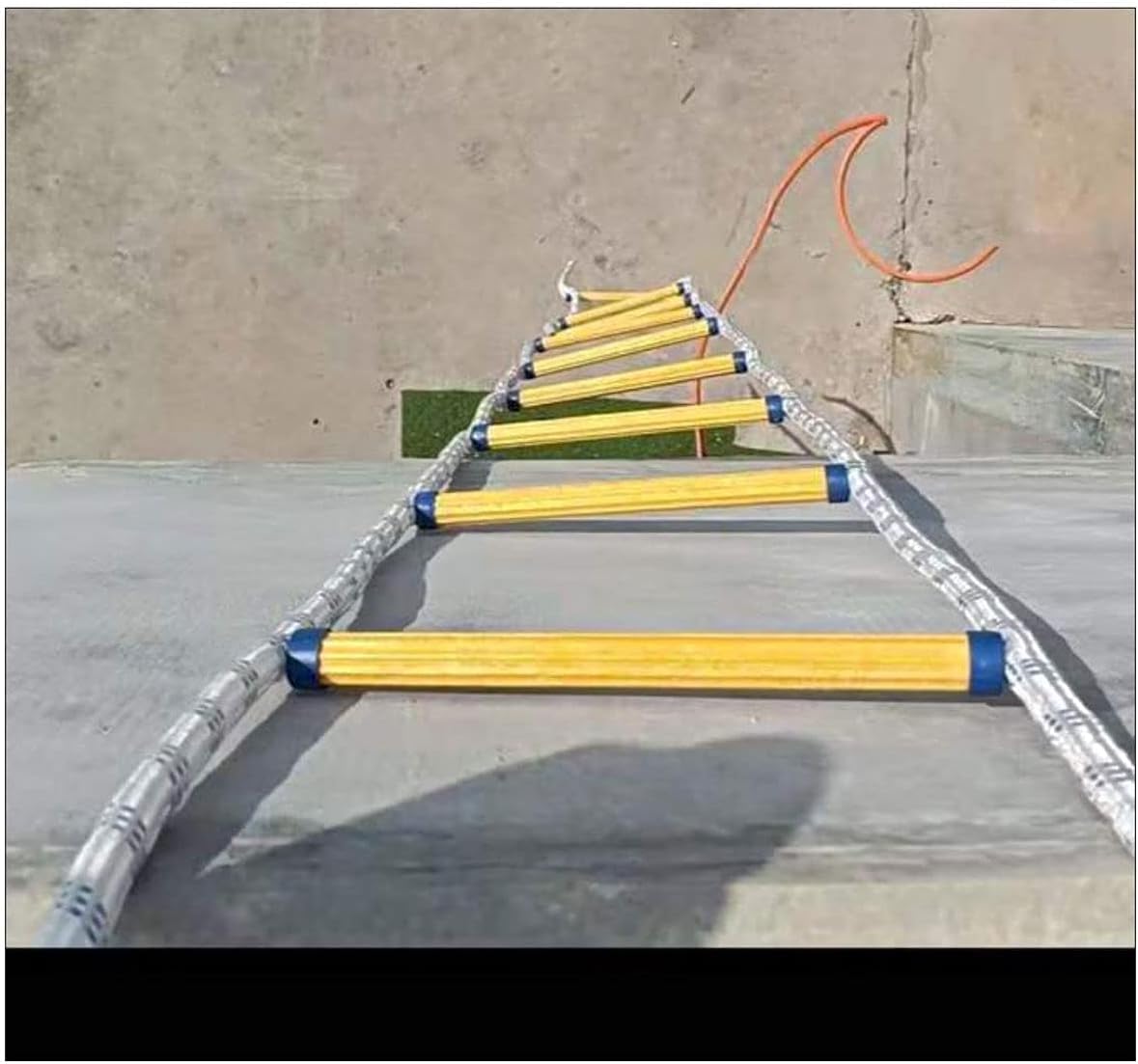 Fire Escape, Adult Rope Ladder With 2, 3 And 4 Layers, Used For Climbing Frame With Hook, Which Can Be Quickly Deployed(18m/59ft)