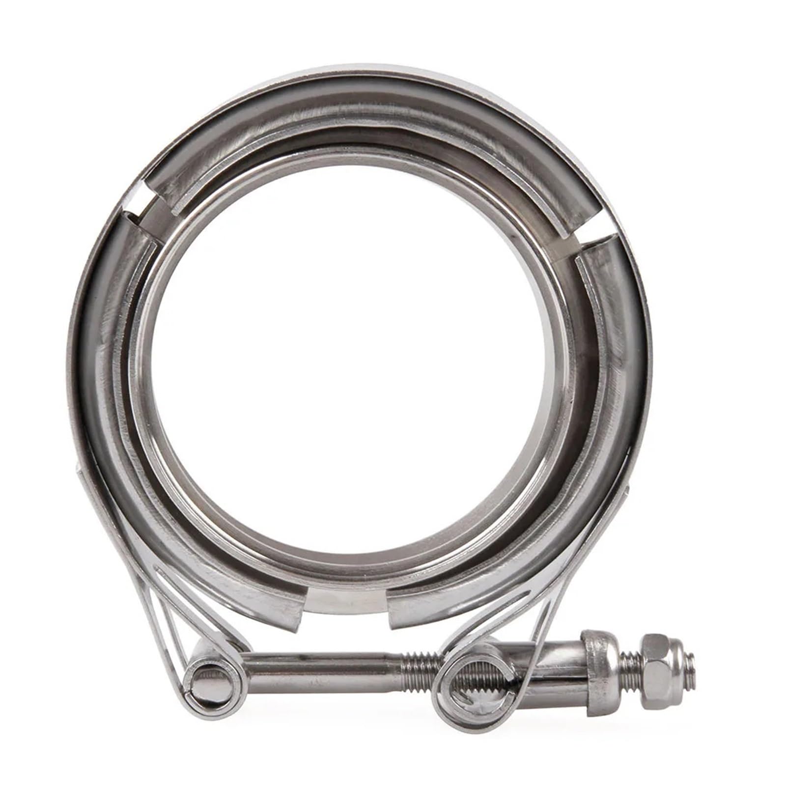 V Band Schell Universelle 2" 2,5" 3" 3, 4" Zoll Edelstahl V-Band Turbo Downpipe Auspuffschelle(2.5 inch)