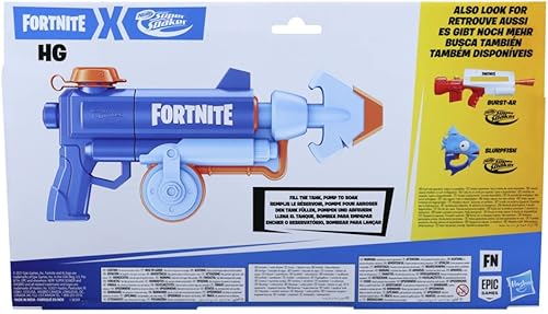 Miniatura 4 de Nerf Super Soaker Fortnite HG Water Blaster - Bomba de acción de remojo para juegos de agua de verano al aire libre - para adolescentes y adultos