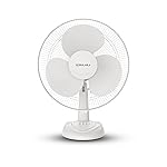 Bajaj Frore Neo Table Fan 400 MM | Table Fans For Home & Office | Aerodynamically Balanced Blades | 100% Copper Motor | High Air Delivery | 3-Speed Control | 2-Yrs Warranty 【White】