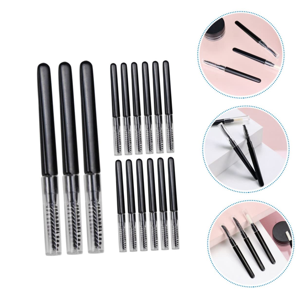60pezzi Spazzolini Sopracciglia Con Portatile Spazzole Multifunzionali Per Per Make-up e