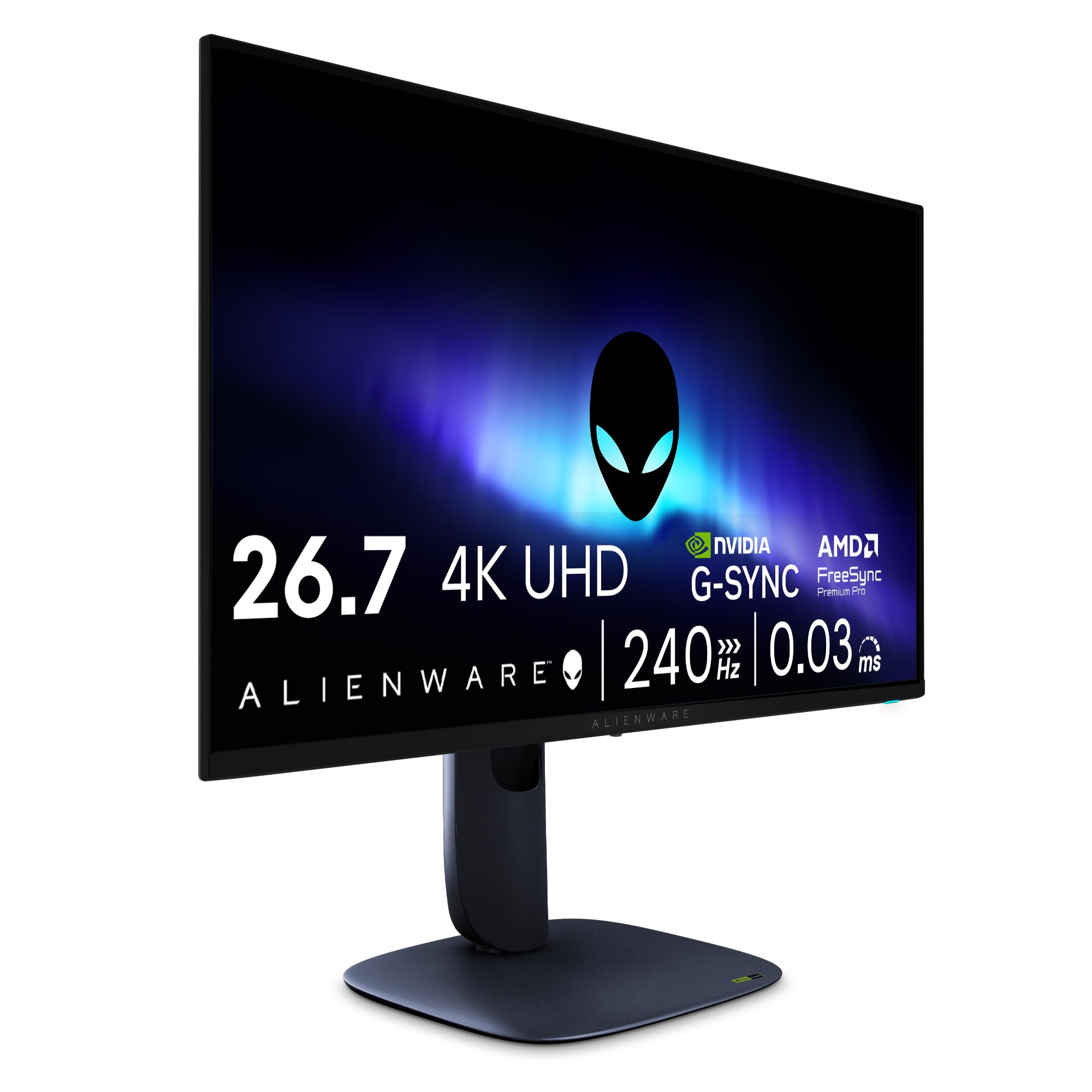 Alienware 27 4K QD-OLED monitor gamingowy AW2725Q – 27,7 cala 4K UHD QD-OLED 240 Hz, kompatybilny z NVIDIA G-SYNC, AMD FreeSync Premium Pro