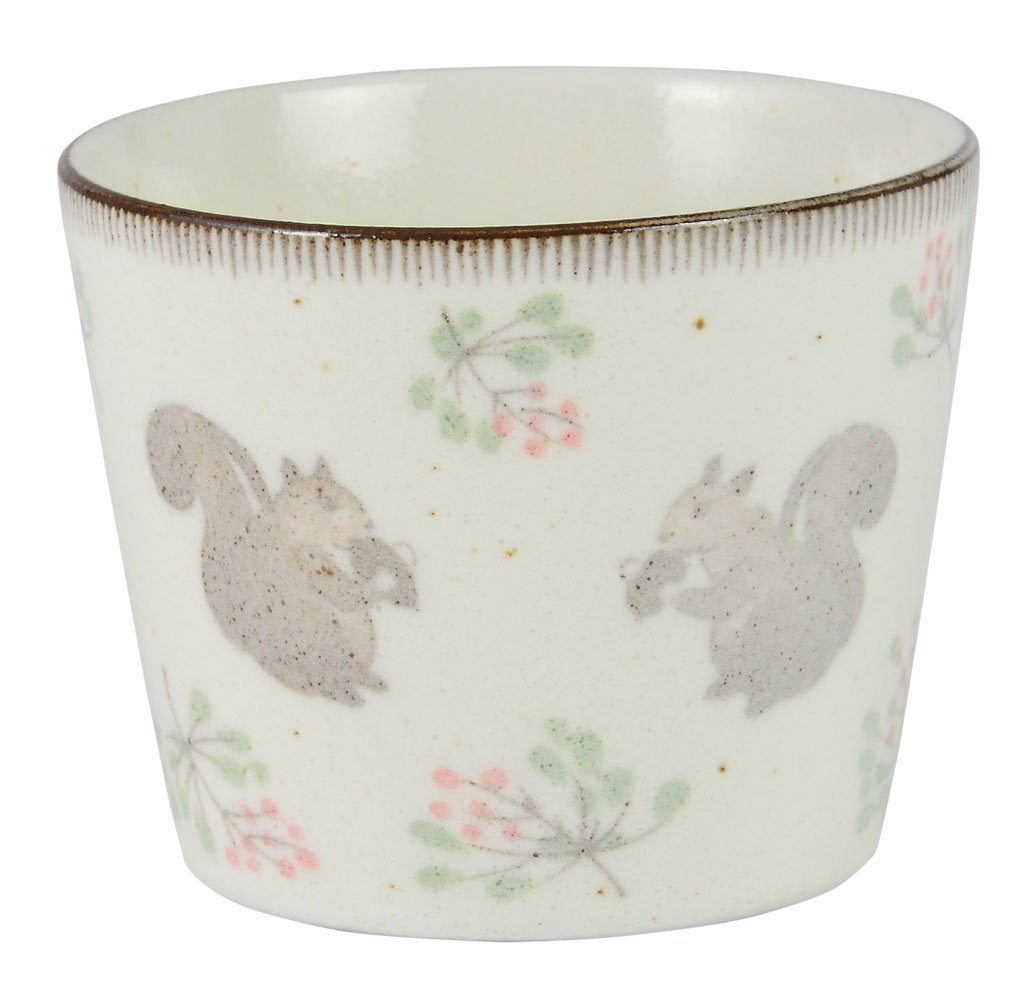 minoru toukiPottery Calme Free Cup Squirrel