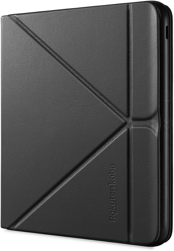 Kobo Libra Colour Black eReader & Black SleepCover Bundle | 7 Glare-Free Colour E Ink Kaleido 3 Display | Dark Mode Option | Waterproof | Built-in-2-Way Stand Cover