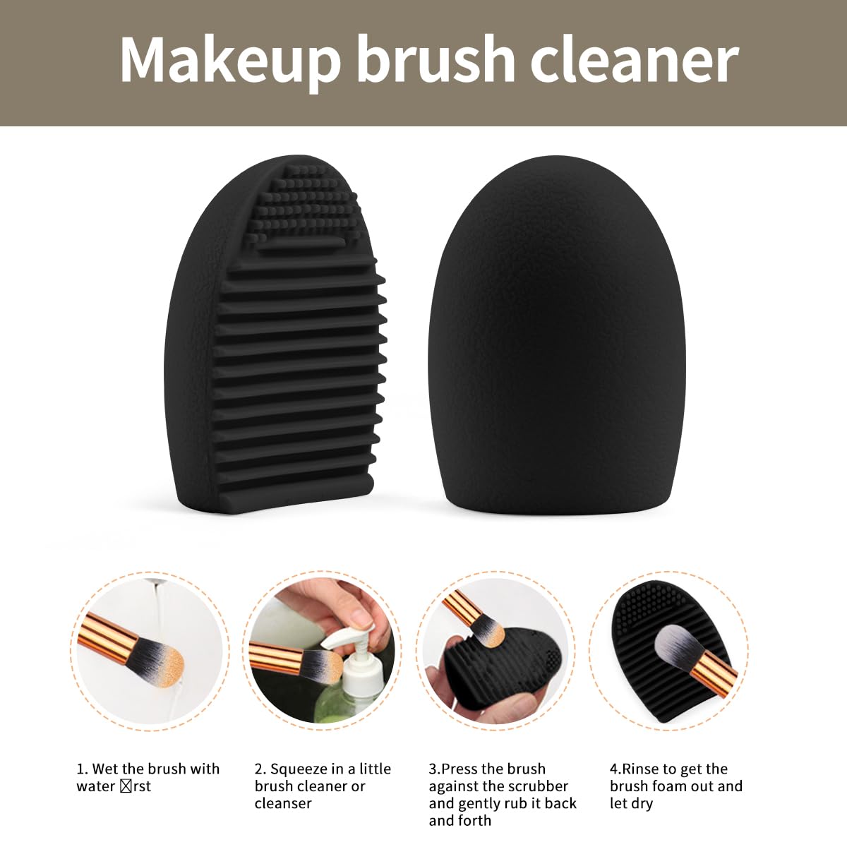 MAANGE Juego de 49 brochas de maquillaje, juego de herramientas de maquillaje multifuncionales con brochas de maquillaje, brochas de maquillaje, bolsa de brochas de maquillaje (champán)