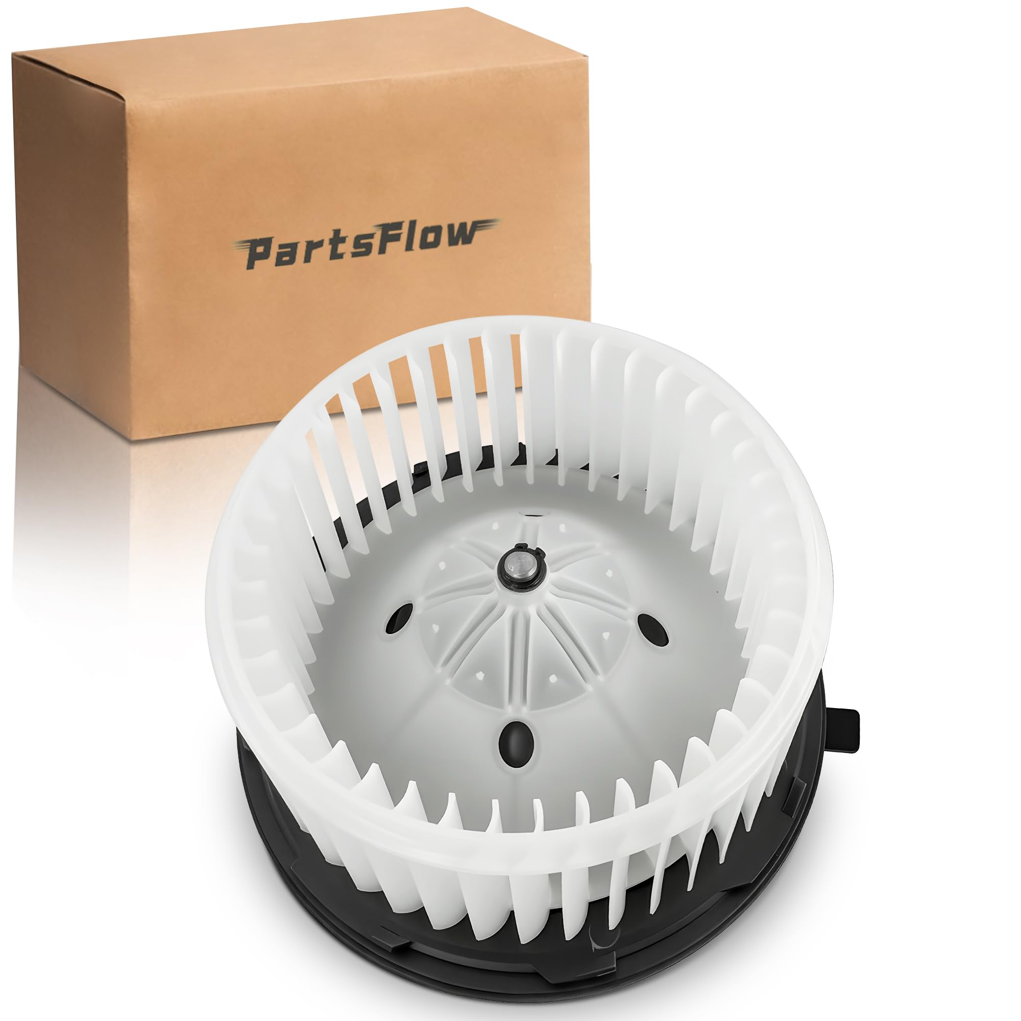 PartsFlow 700164 A/C Heater Blower Motor W/Fan Cage For 2007 2008 2009 2010 2011 2012 2013 GMC Sierra 2500 HD Sierra 3500 Yukon Hummer H2 4.3L 4.8L 5.3L 5.7L 6.0L 6.2L 6.6L 20760618 22741027