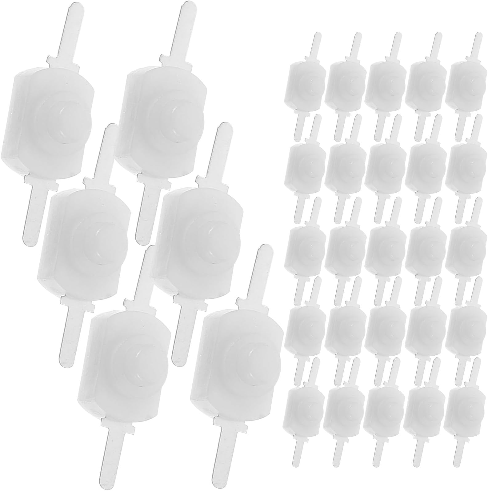 GARVALON 100pcs Black Mini Self-Locking Latching Micro Push Button Switch 2-pin On-Off Control for Flashlight and Small Lamps