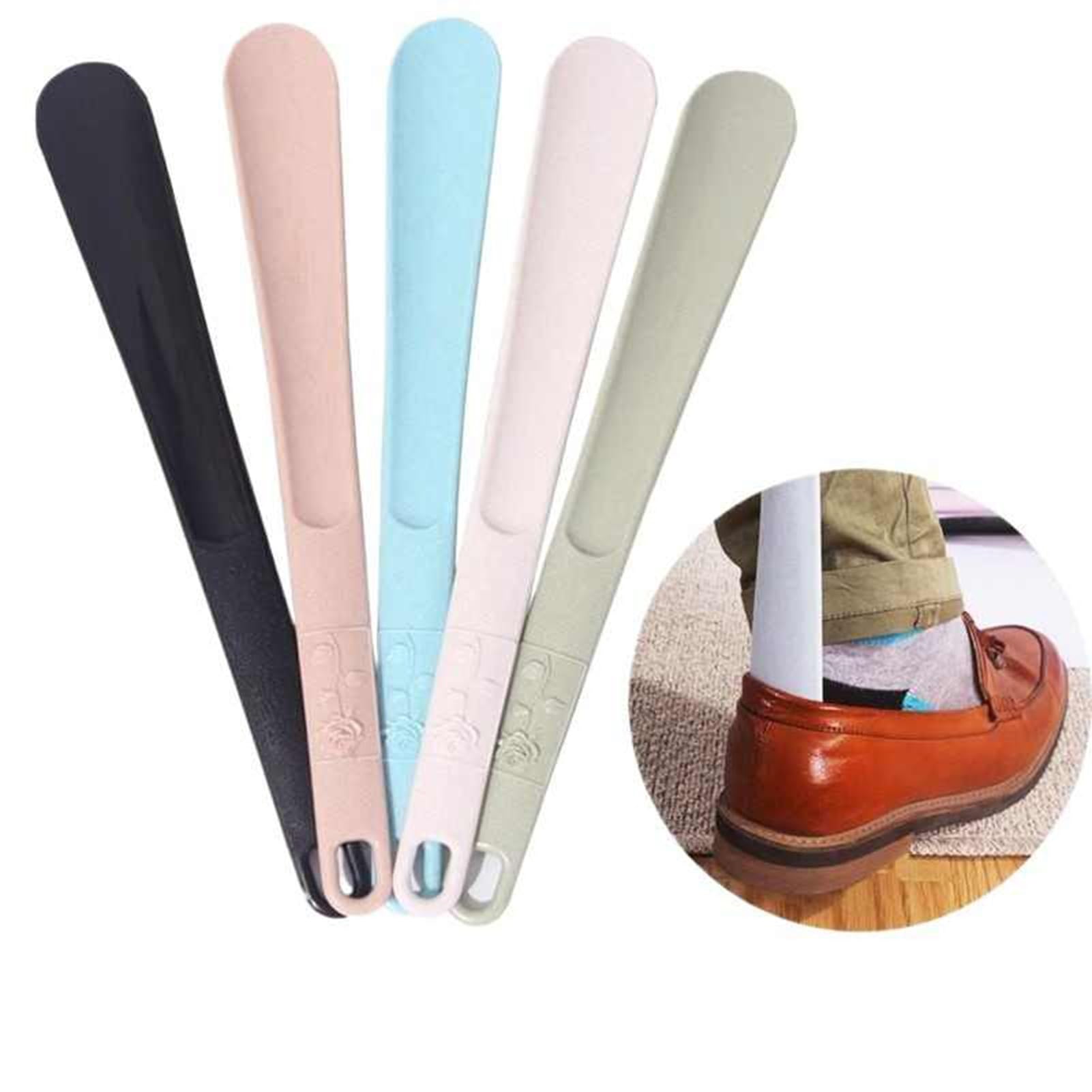 Calzador para Hombres y Mujeres, Calzador con Orificio para Colgar, Calzador de Viaje y para el hogar o Andador Calzador, 70 cm (27,5 Pulgadas) de plástico.
