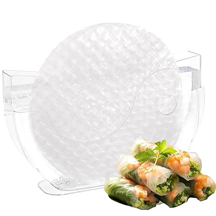 Arilaca Rice Paper Water Bowl Standing Spring Roll Water Bowl Spring Roll Maker Machine Rice Bowls Rice Roll Rice Paper Holder Spring Rolls Warmer for Shrimp Spring Roll Wrappers Bowl