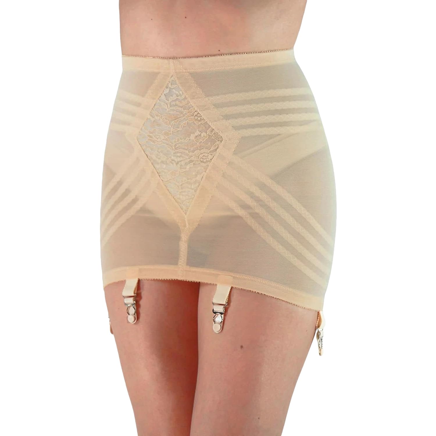 Rago Women's Beige Shapewear Open Bottom Girdle Style 1359 - 5XLarge