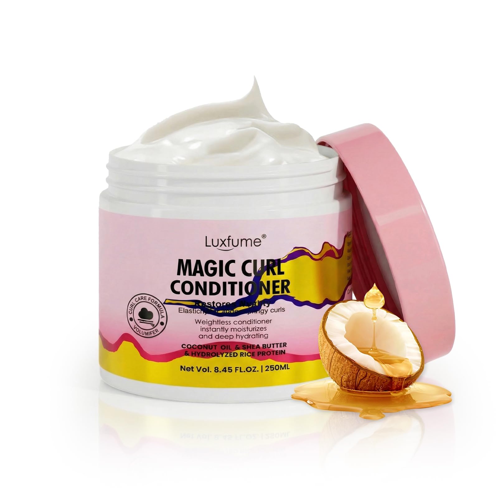 Magic Curl Conditioner with Coconut Oil, Shea Butter & Rice Protein