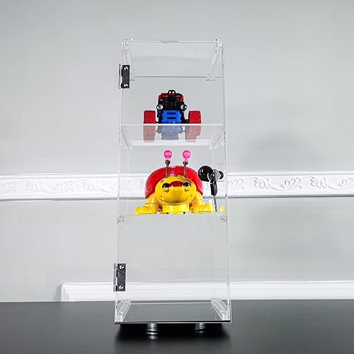 Miniatura 7 de FixtureDisplays 6" x 6" x 16" mini exhibición de acrílico giratoria del escaparate de la torre 20000-NUEVO-2D