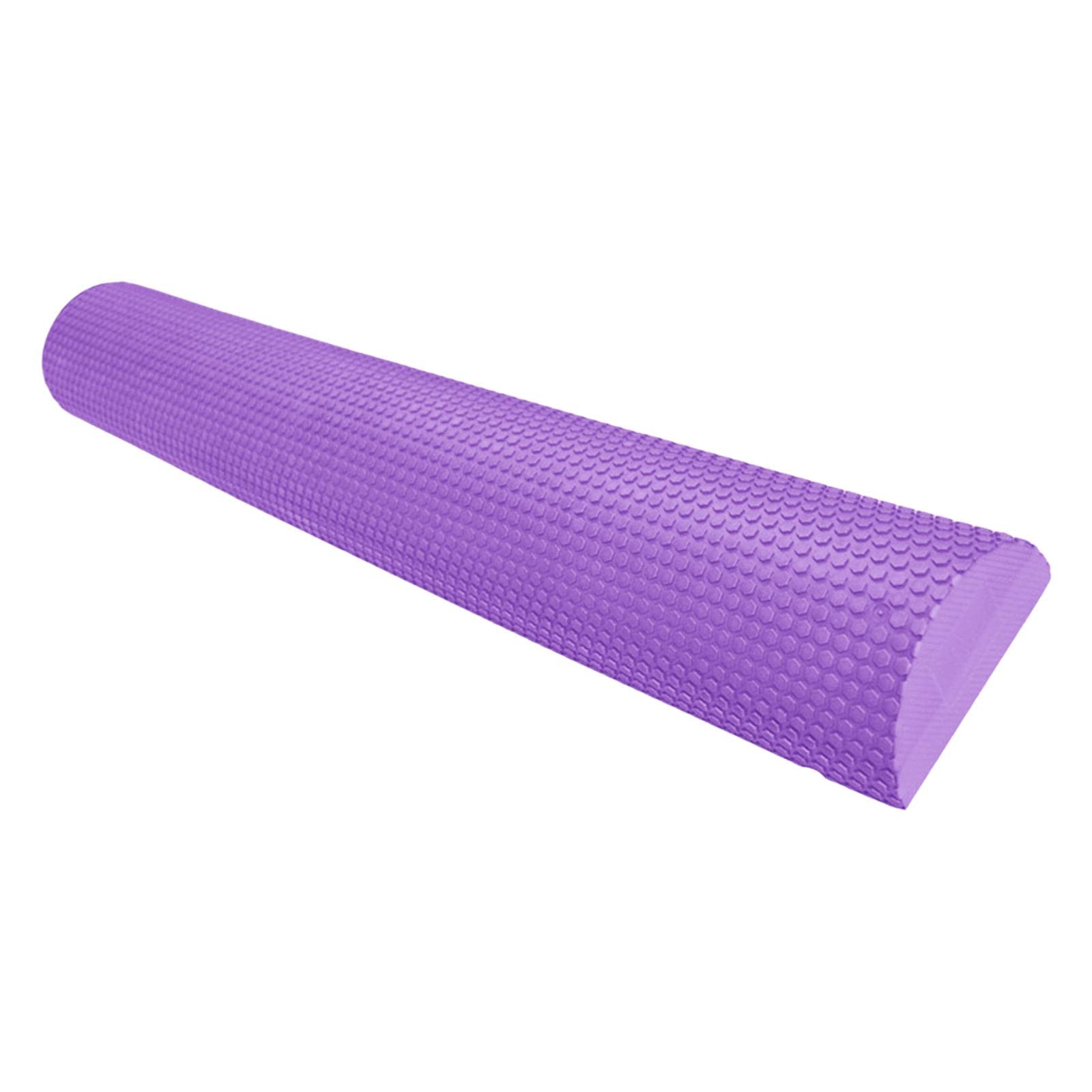 Foam Roller Half Round Massage Yoga Pilates Fitness Balance Yoga Purple 60cm-image-15
