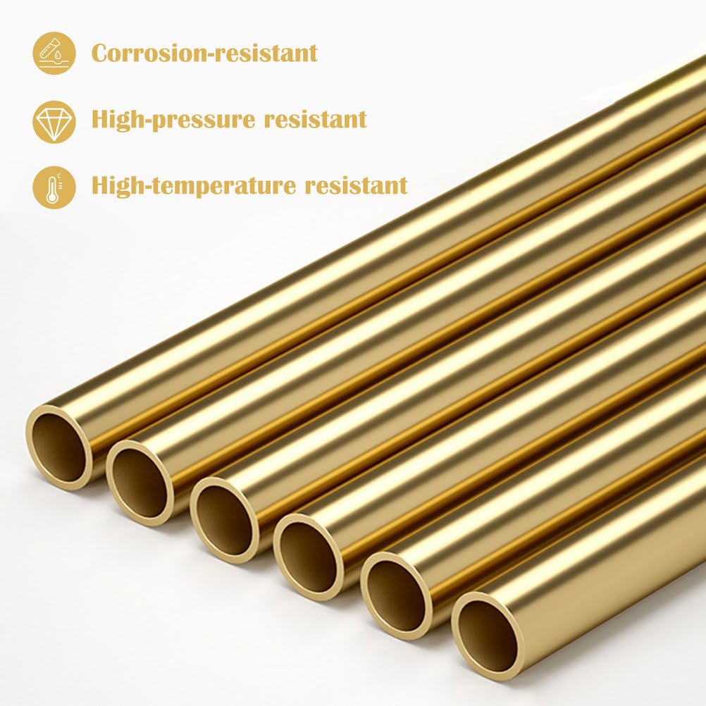 Tube Laiton H62 Tube Rond Creux 15 à 16mm Diamètre 500mm Longueur Parfait pour Projets d'Ingénierie Modèles DIY Réparations d'Atelier et Applications Thermiques,15×0.5mm