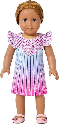 Miniatura 7 de Camisón a juego para niñas y muñecas de 18 pulgadas, pijama de unicornio