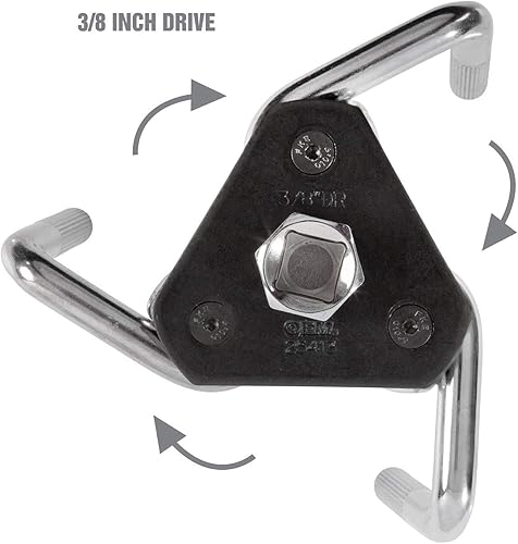 Miniatura 2 de OEMTOOLS 25413 - Llave de filtro profesional de 3 patas