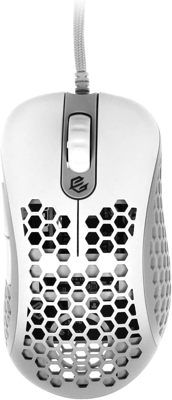 G-Wolves Skoll SK-L3360 Wired Gaming Mouse up to 12000 cpi - 7 Buttons - RGB 2.32 oz (66g) (Ace 3360, White)