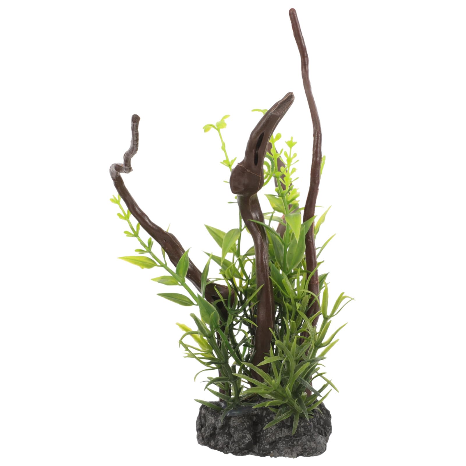 DOITOOL Aquarium Dekoration Knstliche Wurzel Mit Aquatischen Pflanzen  Realistische Fischtank Landschaft Fr Reptilienkfige Und Aquarien  Pflegeleicht ...